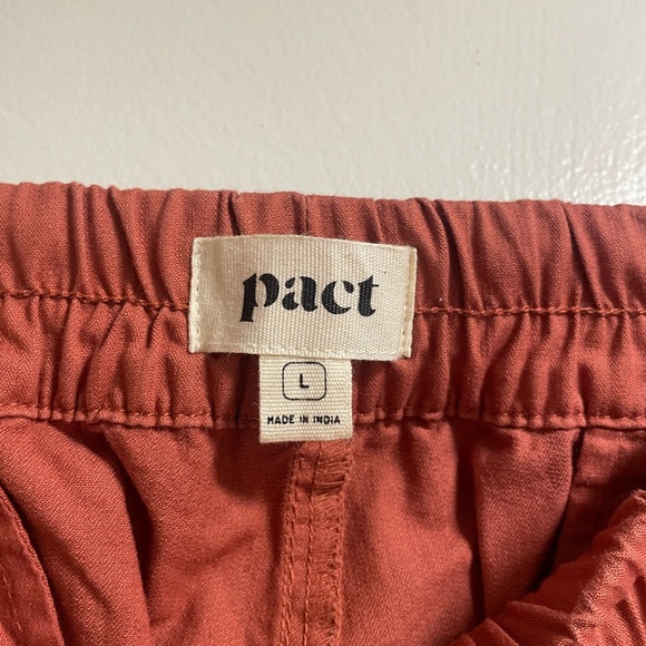 Pact Twill Elastic Waist Cropped Pants - L - Picture 3 of 6